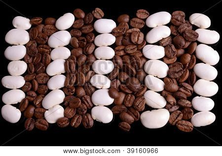 Haricot et coffe beans