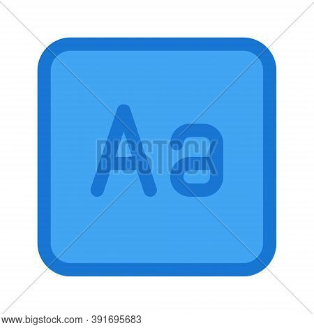 Text Editor Button, Font Size Adjustment Icon - Vector Illustration.