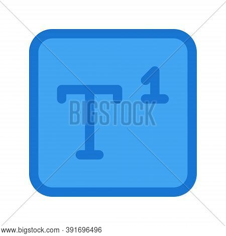 Superscript Formatting Vector Icon Isolated On White Background.