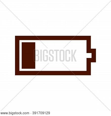 Battery Vector Icon Stock Vector Illustration Flat Design, Vector Illustration Design