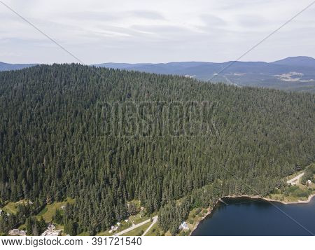 Aerial View Of Golyam Beglik Reservoir, Pazardzhik Region, Bulgaria