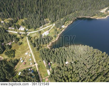 Aerial View Of Golyam Beglik Reservoir, Pazardzhik Region, Bulgaria