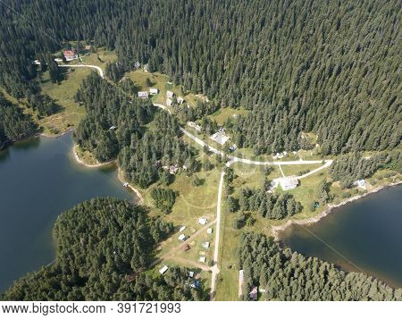 Aerial View Of Golyam Beglik Reservoir, Pazardzhik Region, Bulgaria