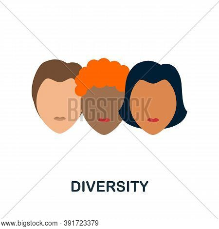 Diversity Icon. Simple Element From Core Values Collection. Creative Diversity Icon For Web Design, 