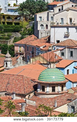 Panoramiczny widok Maratea. Basilicata. Włochy.