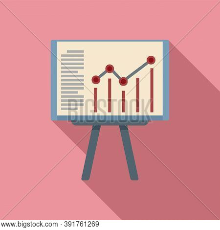 Internship Banner Graph Icon. Flat Illustration Of Internship Banner Graph Vector Icon For Web Desig
