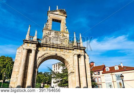 Arch Of Fernan Gonzalez, A Triumphal Arch In Burgos, Spain