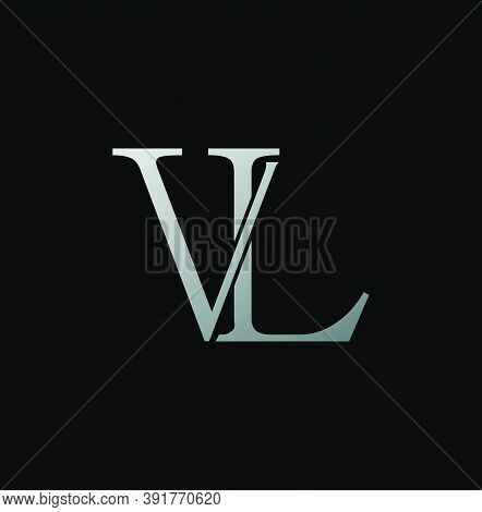 Simple Classy Letter V And L, Vl Logo Icon. Creative Vector Logo Icon Design Letter Vl Concept  For 
