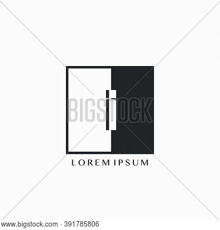 Simple Letter I Square Polygon Geometric Logo. Monogram Color Letter Logo With Square Polygon Geomet