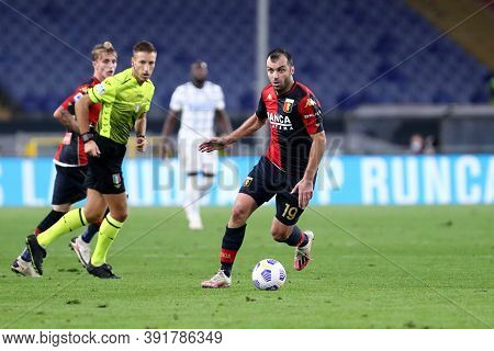 Genova, Italy. 24th October 2020. Goran Pandev Of Genoa Cfc In Action During The Serie A Match Betwe