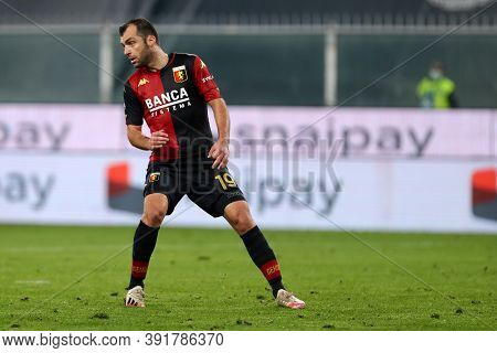 Genova, Italy. 24th October 2020. Goran Pandev Of Genoa Cfc In Action During The Serie A Match Betwe