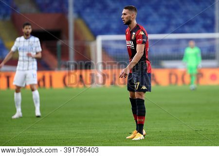 Genova, Italy. 24th October 2020. Marko Pjaca Of Genoa Cfc In Action During The Serie A Match Betwee