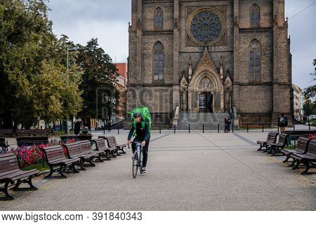 Catholic Church, Gothic Cathedral Of St. Ludmila At Peace Square (namesti Miru) Vinohrady Quarter In