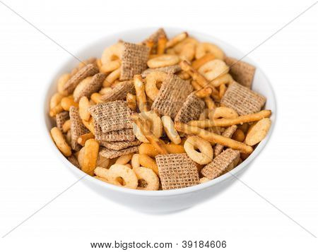 Cereales en un tazón de fuente