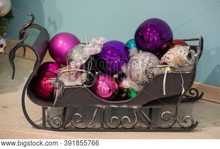 Russia - 22 November 2019. Exhibition Of The Museum Of Christmas Toys 
