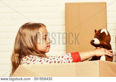 Insurance Post Package. Deliver Your Treasures. Storage For Toys. Delivering Happiness. Little Child