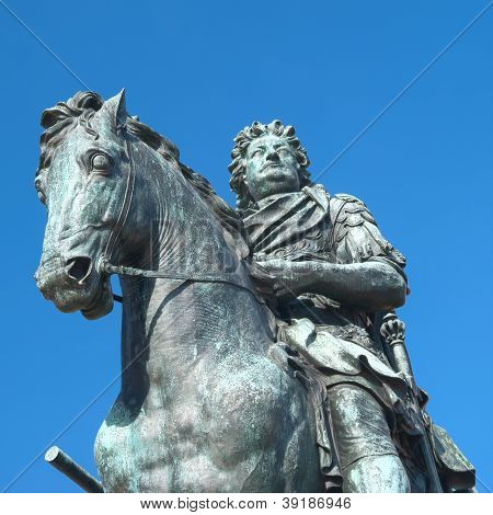 Socha Frederick William v Schloss Charlottenburg v Berlíně, Německo