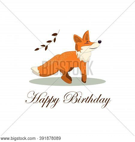 Fox Vector Drawing Hand Drawn Illustration For Design