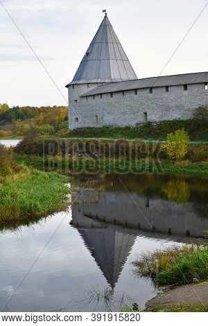 Ancient Historical Old Ladoga Fortress Or The Fortress Of Ladoga, Also Known As The Staroladozhskaya