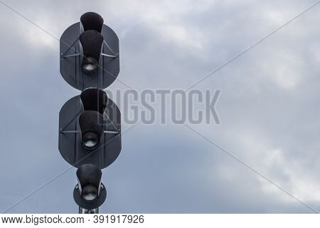 Traffic Light To Regulate Railway Traffic.traffic Light To Regulate Railway Traffic.