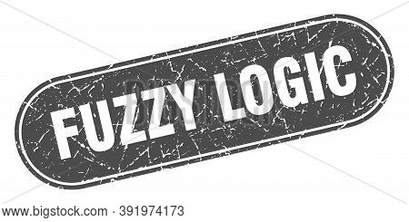 Fuzzy Logic Sign. Fuzzy Logic Grunge Black Stamp. Label