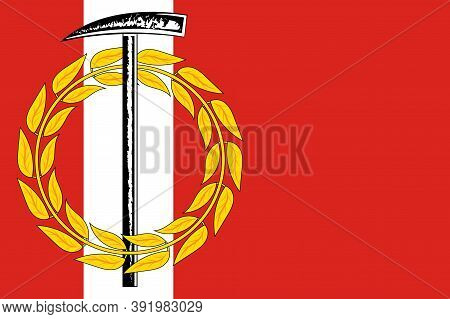 Flag Of Kopeysk In Russian Federation