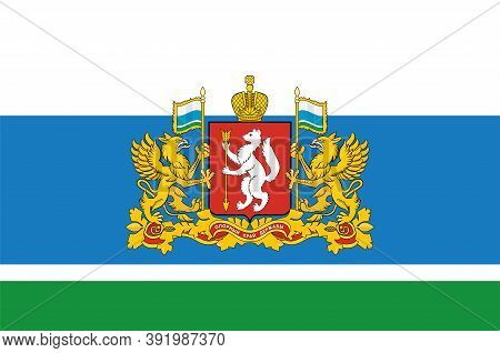 Flag Of Sverdlovsk Oblast In Russian Federation
