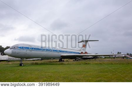 July 18, 2018, Moscow Region, Russia. Soviet Long-haul Passenger Aircraft Ilyushin Il-62 At The Cent