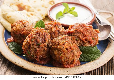 polpette con pane e yogurt