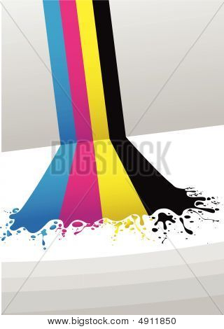 บรรทัดสี Cmyk