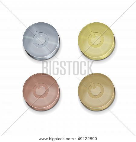 metal button