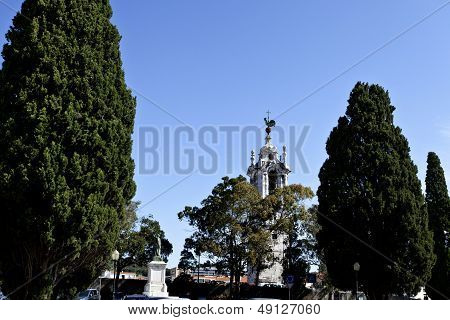 Details of the Ajuda National Palace in Lisbon, Portugal