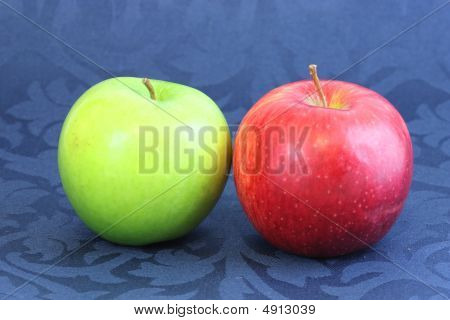 Groene en rode appels