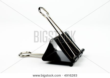 black paper clip