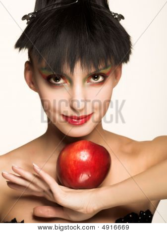 Portrait de jeune brune