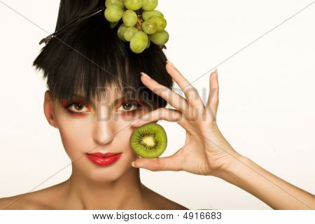 Portrait de jeune brune