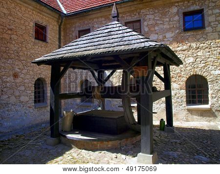 Old Well In The Shrine Of The Annunciation, In The Monastery Of Reformers In Kazimierz Dolny