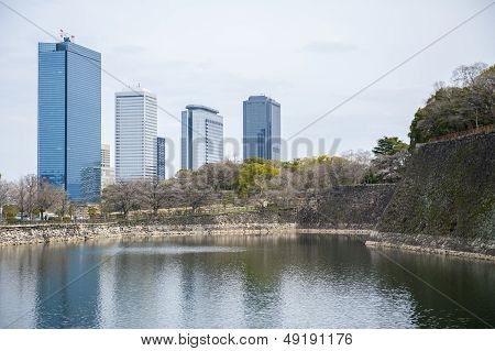 Building tower in osaka