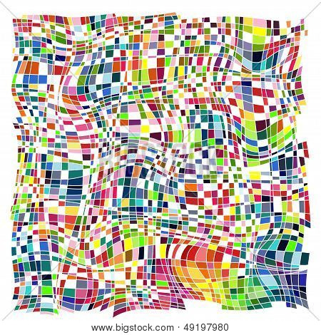 Abstract, Geometric Background  Square, Colorful