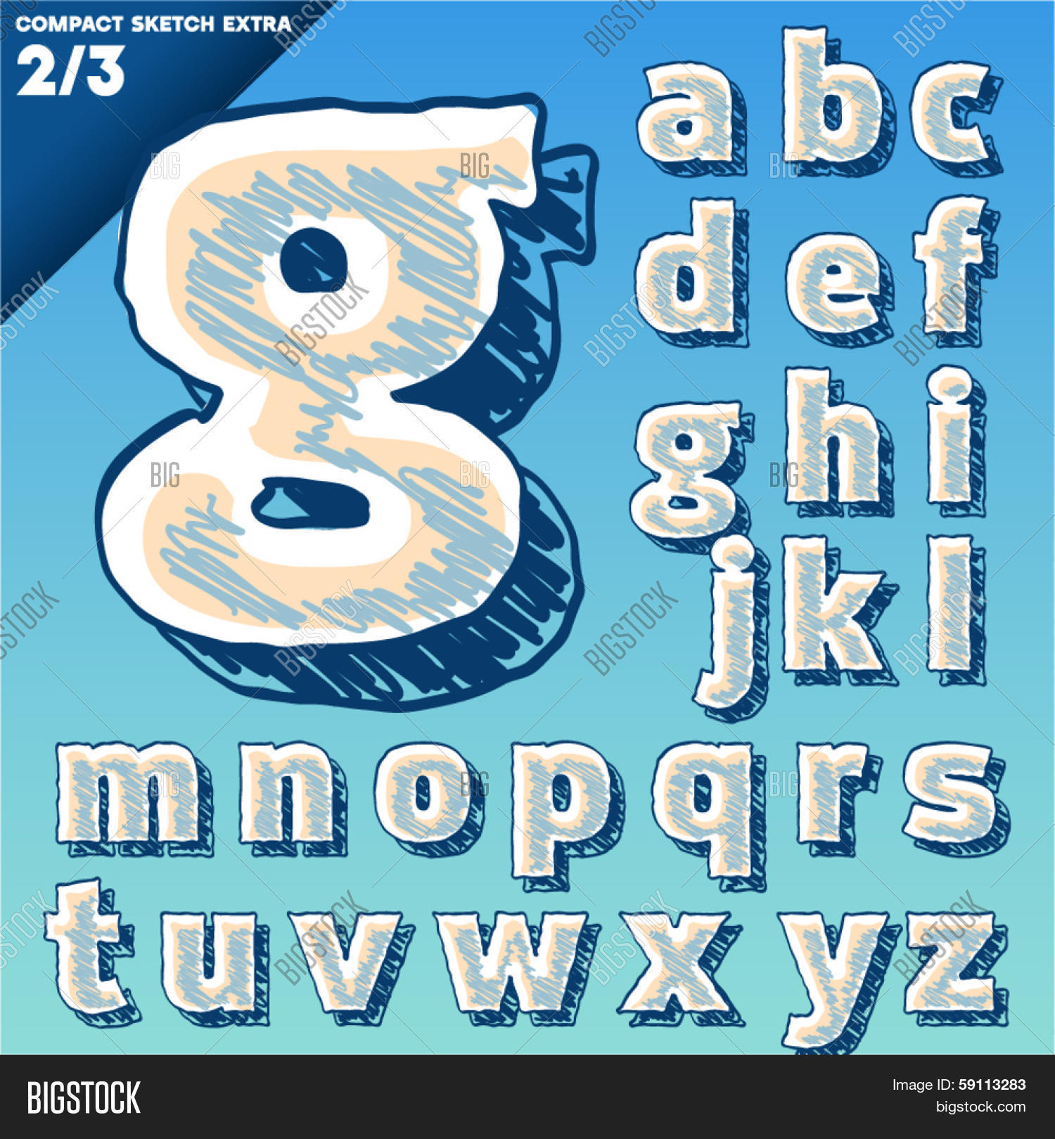 Sketch Alphabet. Vector & Photo (Free Trial) Bigstock