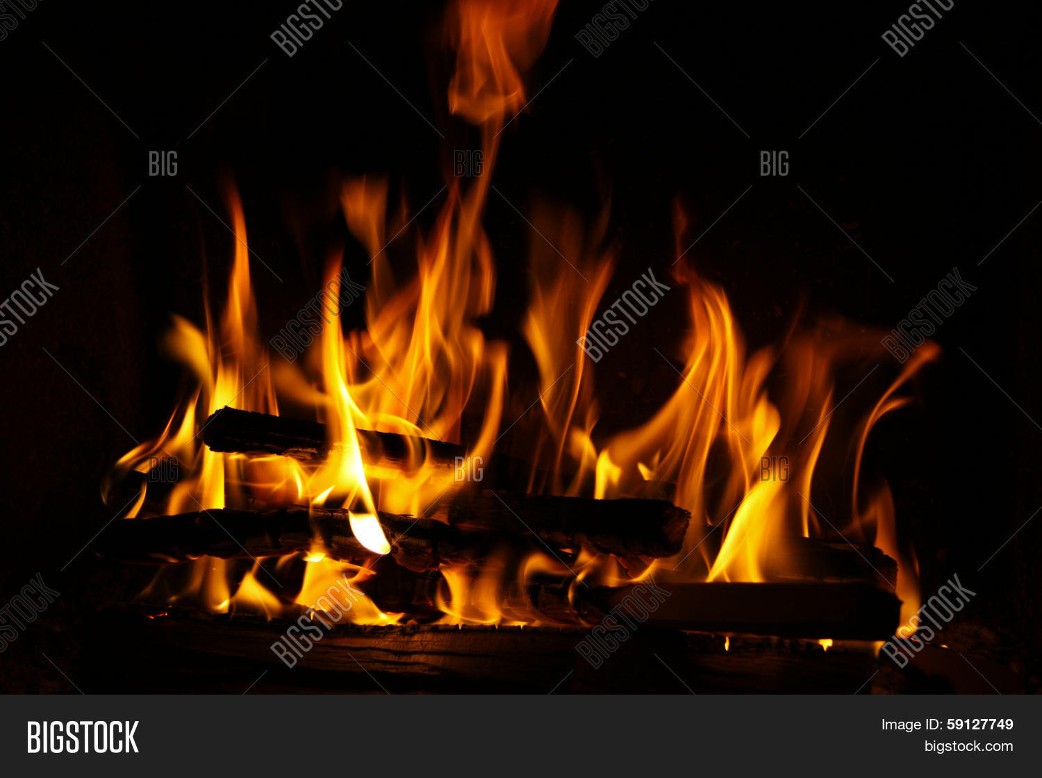 Fire Fireplace Fire Image & Photo (Free Trial) Bigstock