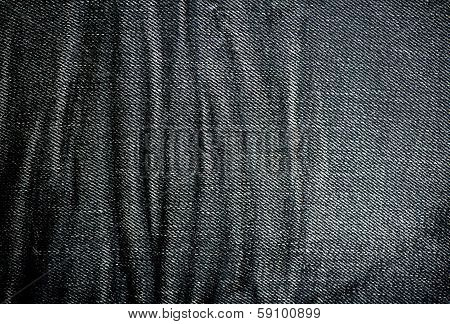 Black Denim Fabric Texture