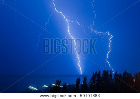 Lightning Over The River