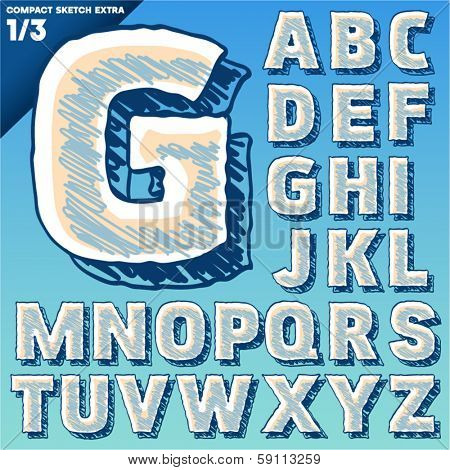 Sketch Alphabet. Vector & Photo (Free Trial) | Bigstock