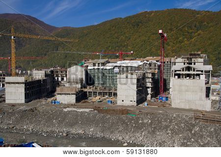 Krasnaya Polyana. Sochi. Building