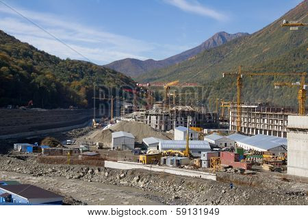Krasnaya Polyana. Sochi. Building