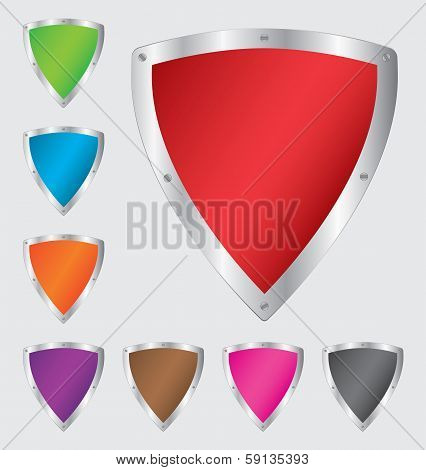 Colorful shield set