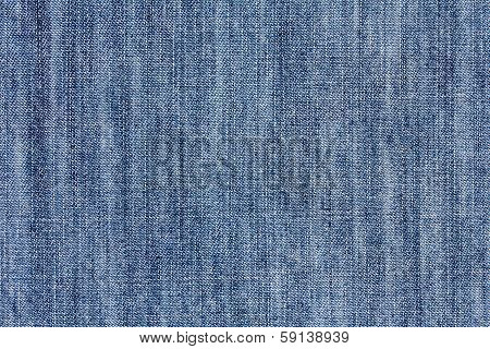 Closeup Of Blue Jeans Texture