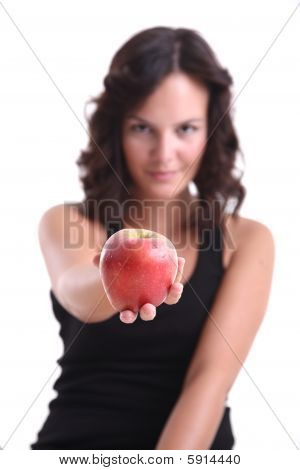 junges Mädchen Angebot apple