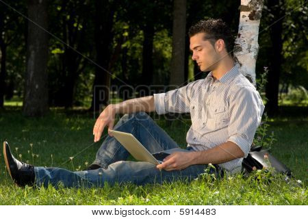 flexible Work Technologie in der Natur